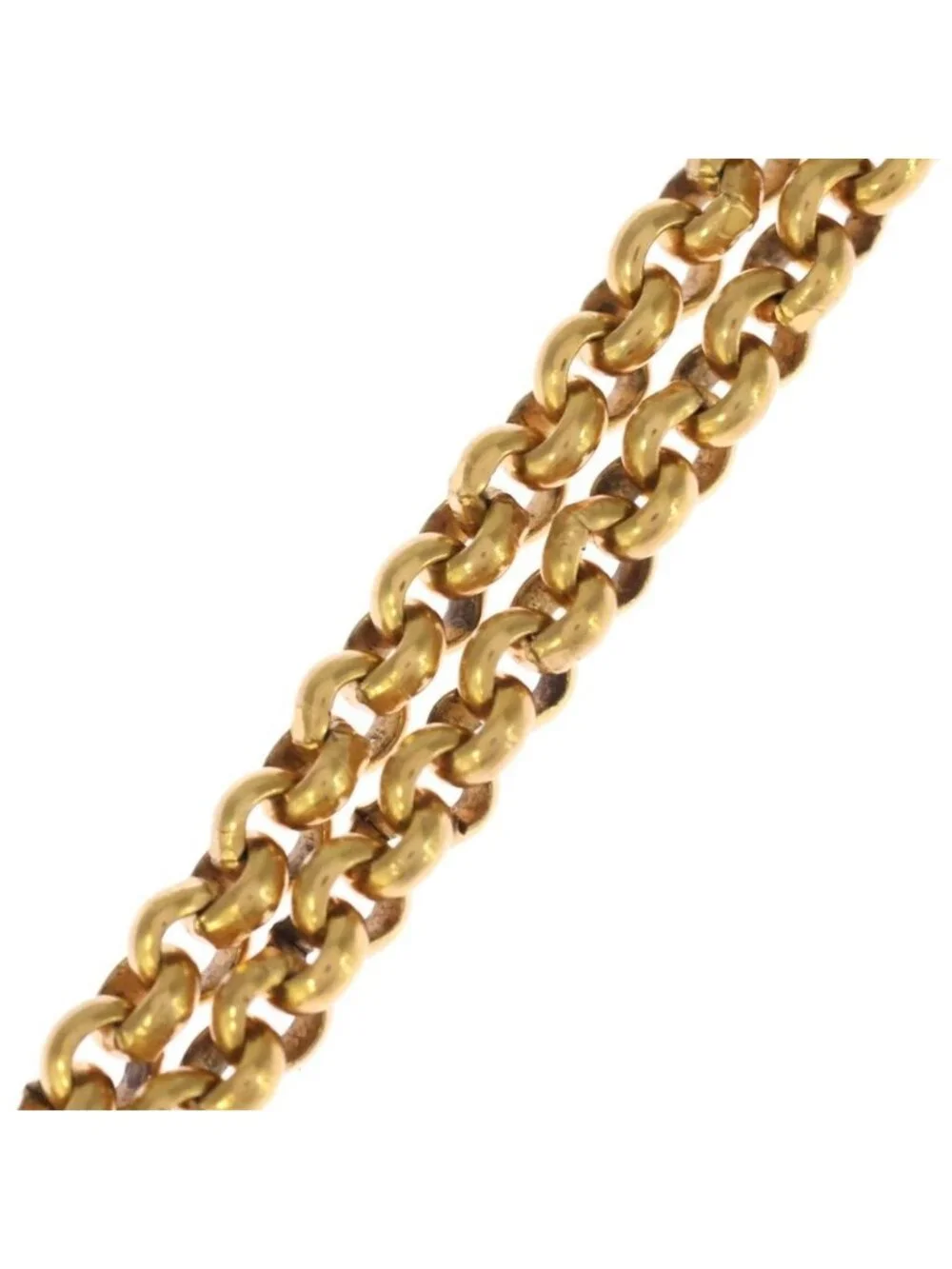 Chanel CC Logo Necklace Gold
